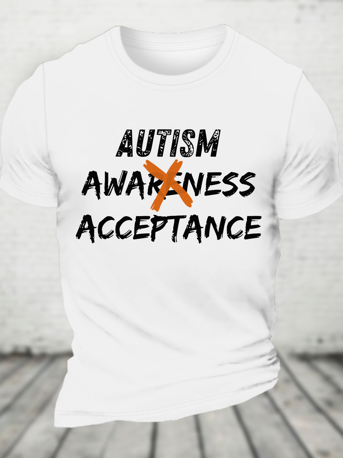 Autism Awareness Acceptance Cotton T-Shirt