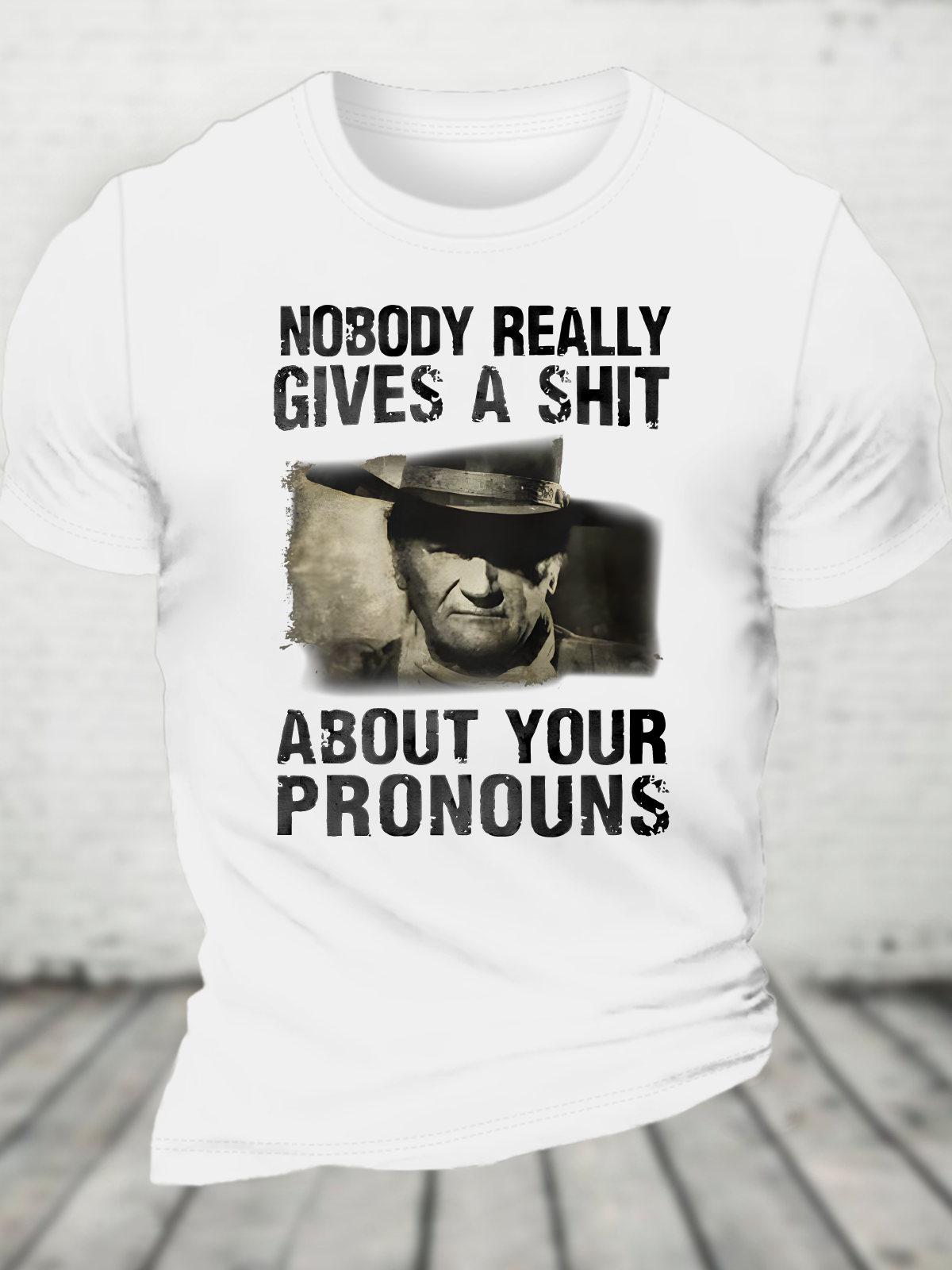 Nobody Really Gives A Shit About Your Pronouns Cotton T-Shirt