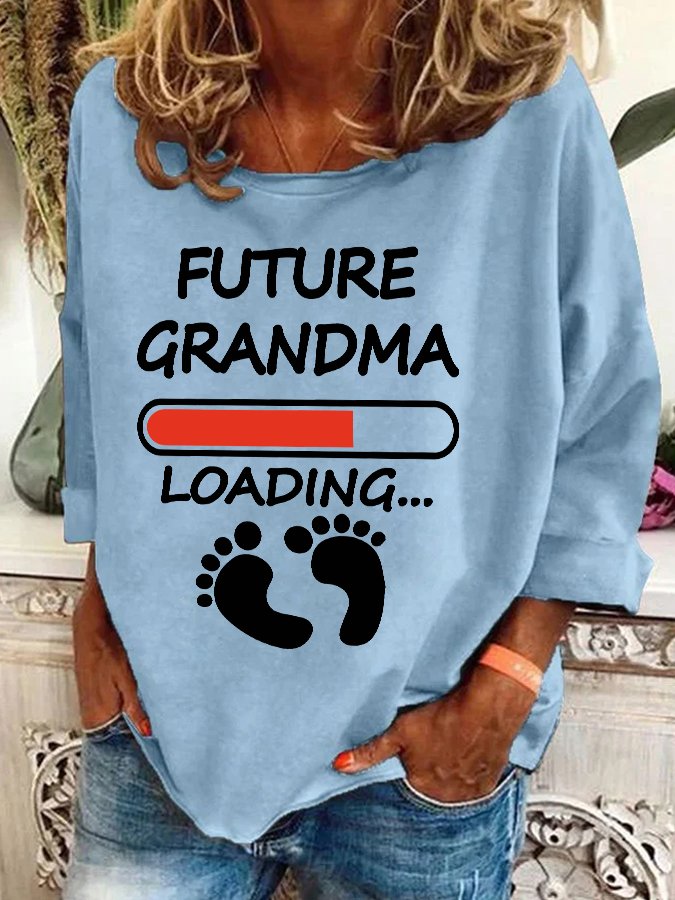 Future Grandma Loading Casual Sweatshirt