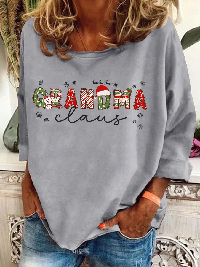 Christmas Grandma Casual Sweatshirt