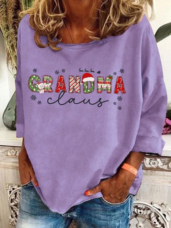 Christmas Grandma Casual Sweatshirt