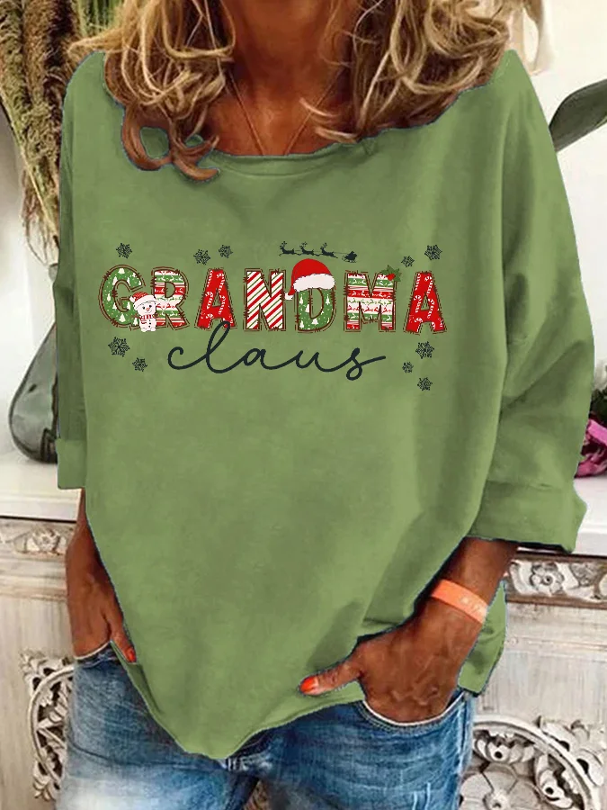 Christmas Grandma Casual Sweatshirt