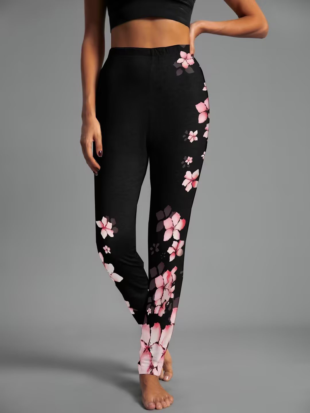 Tight Floral Casual Leggings