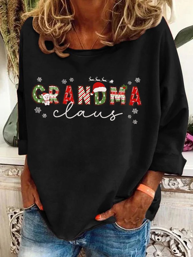 Christmas Grandma Casual Sweatshirt