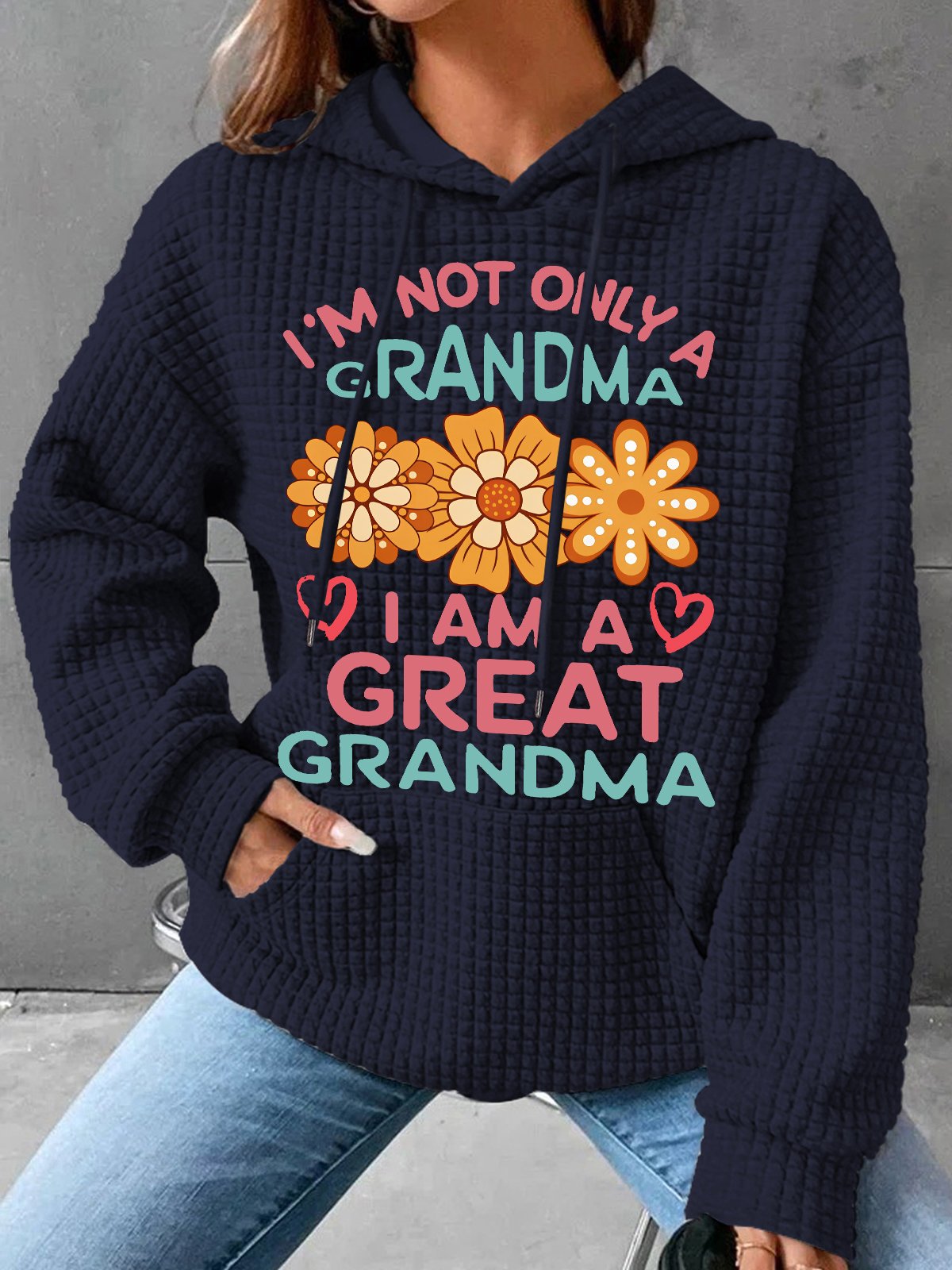 Great Grandma Simple Loose Hoodie