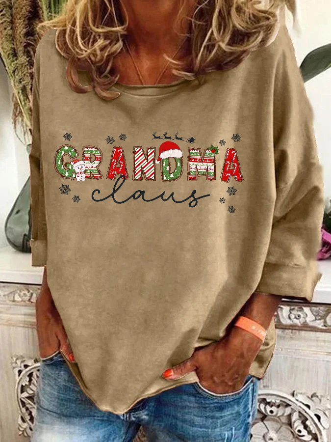 Christmas Grandma Casual Sweatshirt