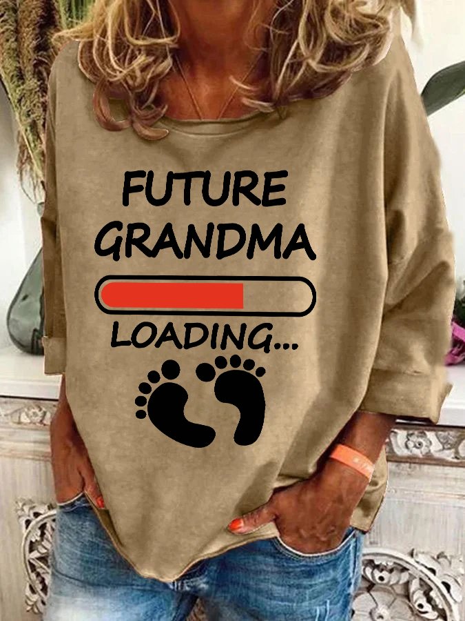 Future Grandma Loading Casual Sweatshirt