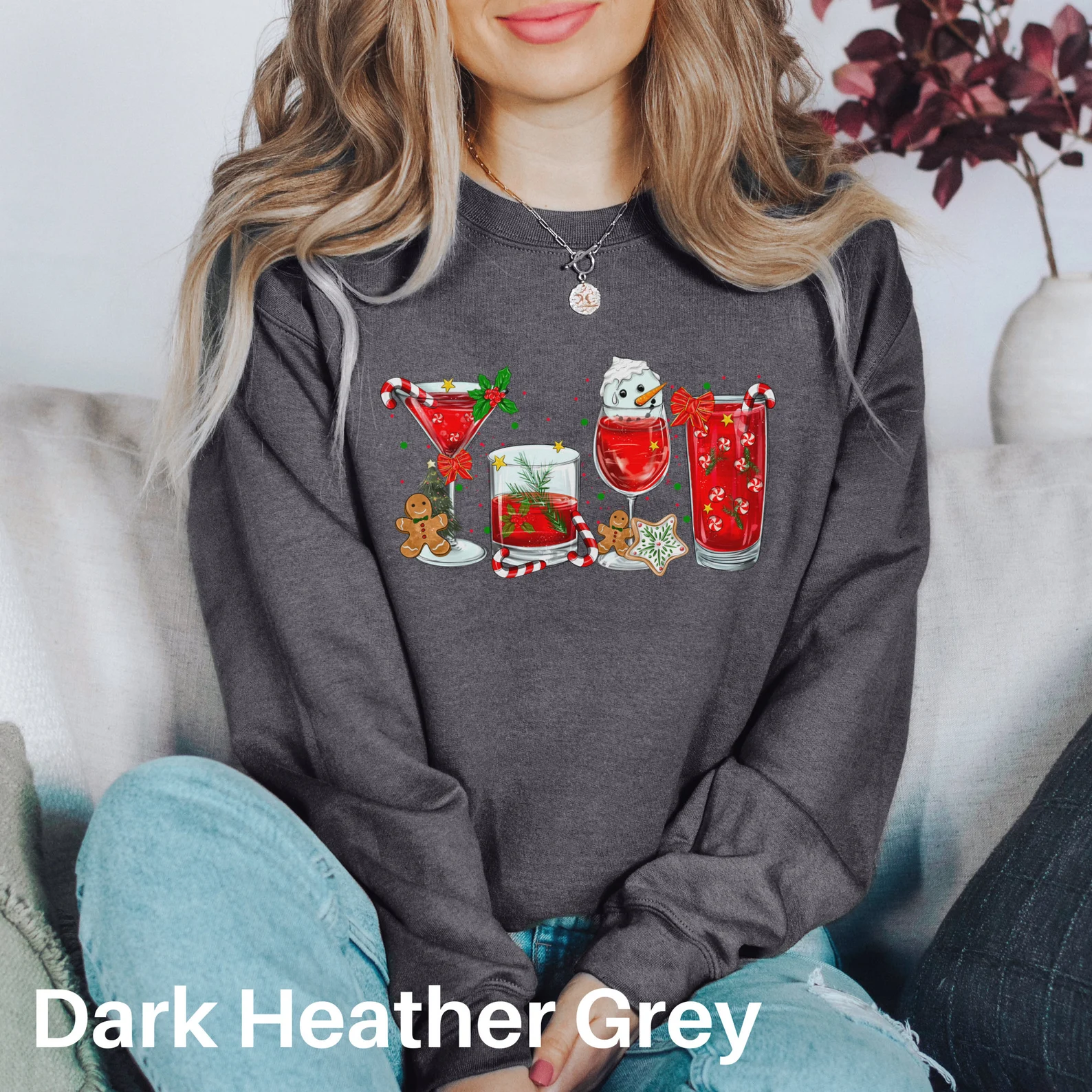 Christmas Cocktails Christmas Drinking Sweatshirt