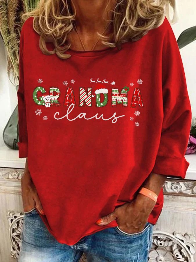 Christmas Grandma Casual Sweatshirt