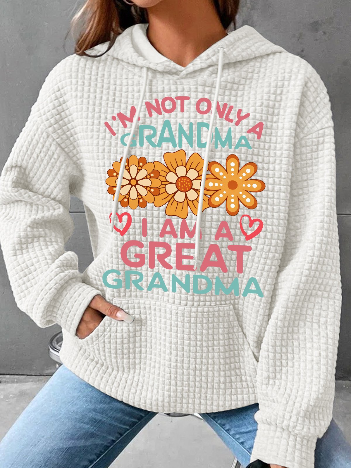 Great Grandma Simple Loose Hoodie