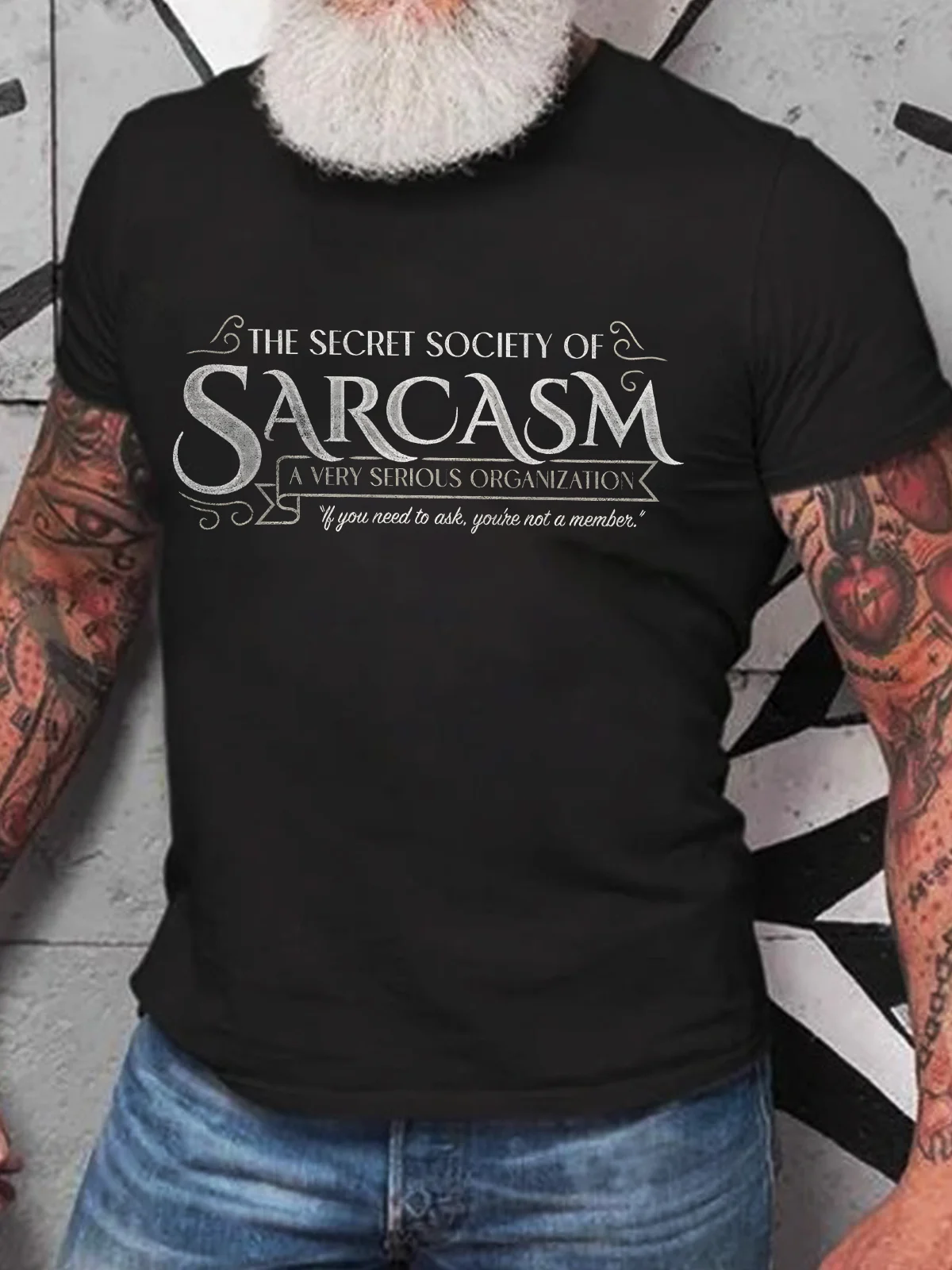 Secret Society Of Sarcasm Cotton T-Shirt