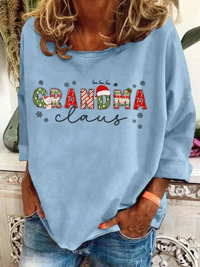 Christmas Grandma Casual Sweatshirt