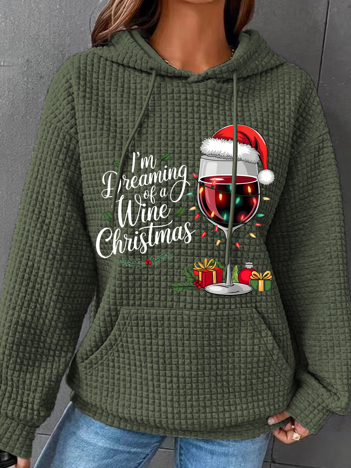 Wine Christmas Sweatshirt