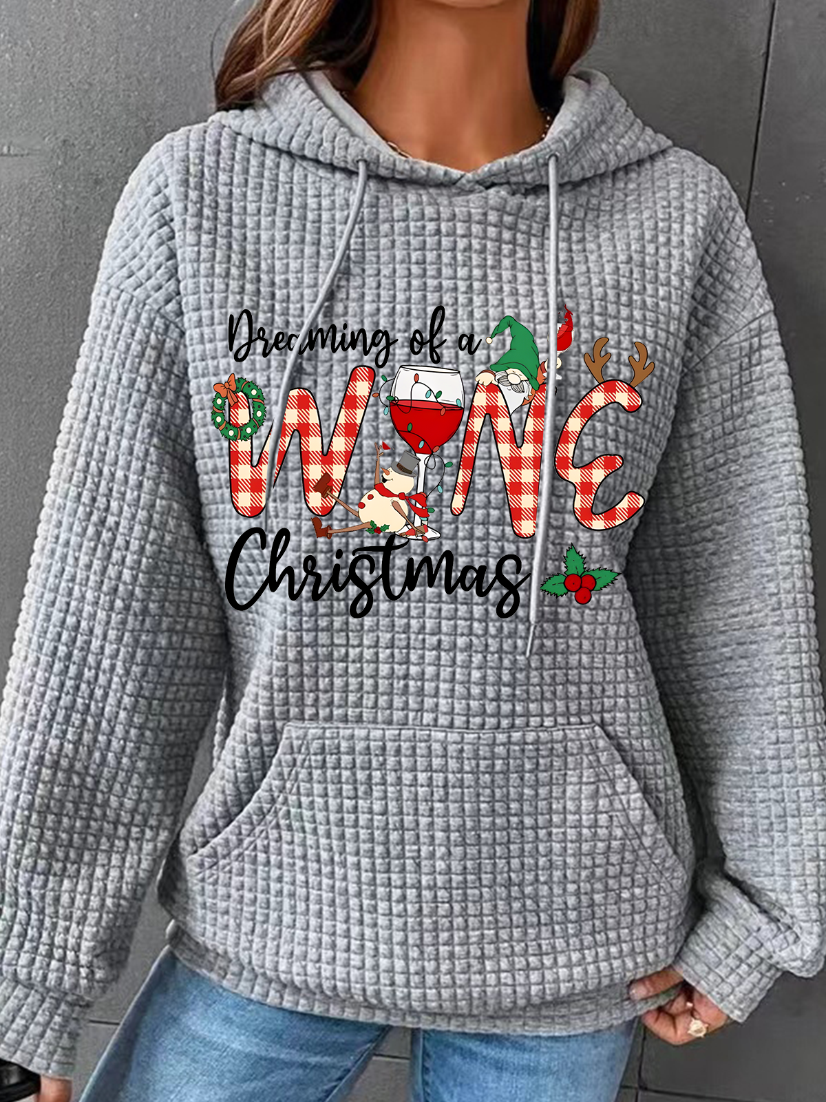 Dreaming Of A Wine Christmas Sweatshirt