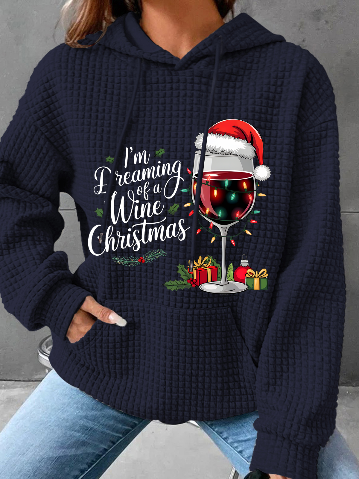 Wine Christmas Sweatshirt