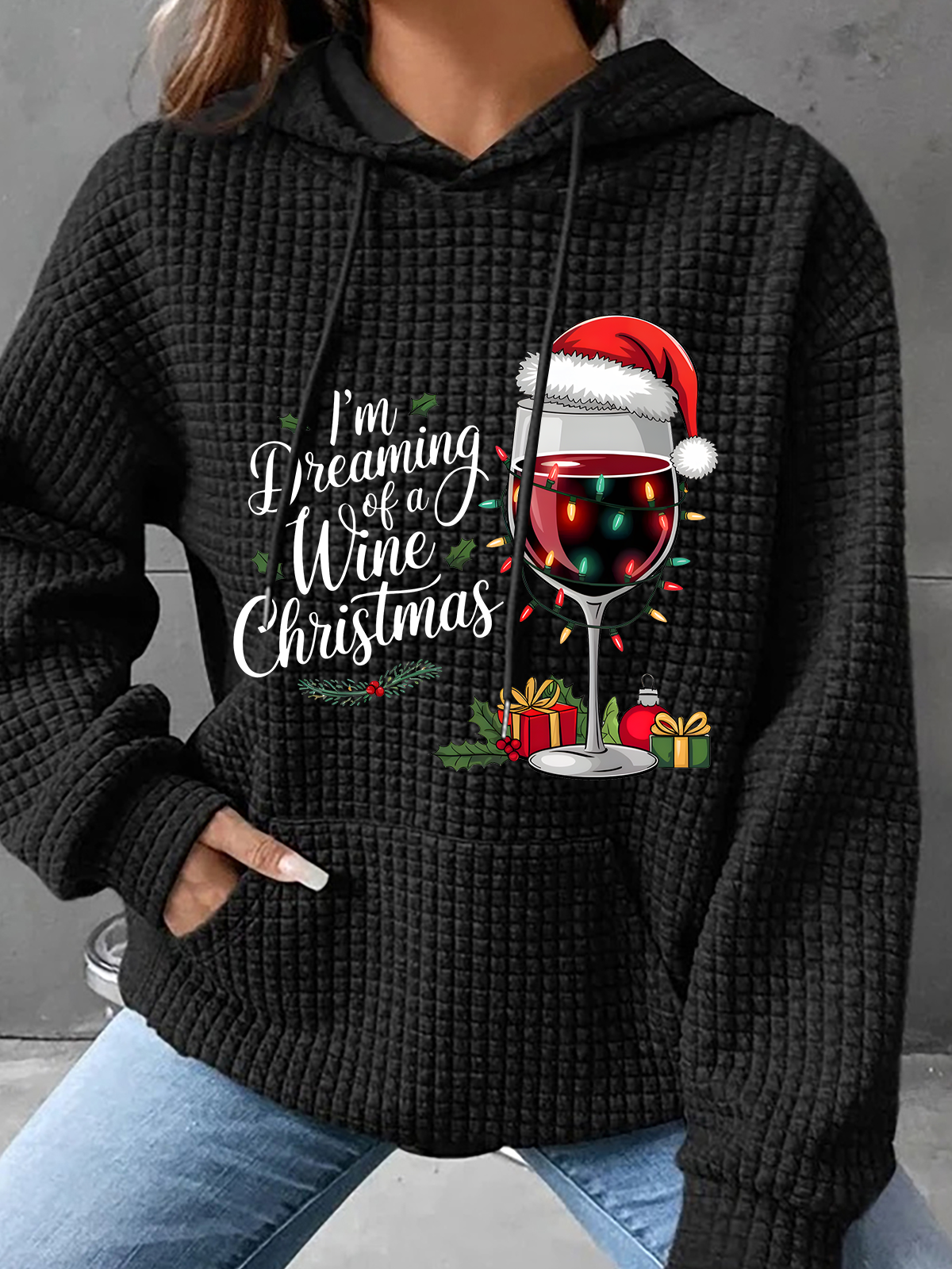 Wine Christmas Sweatshirt