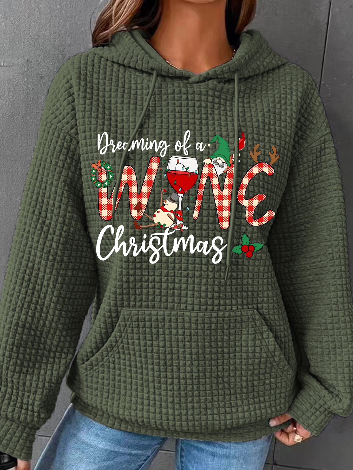 Dreaming Of A Wine Christmas Sweatshirt