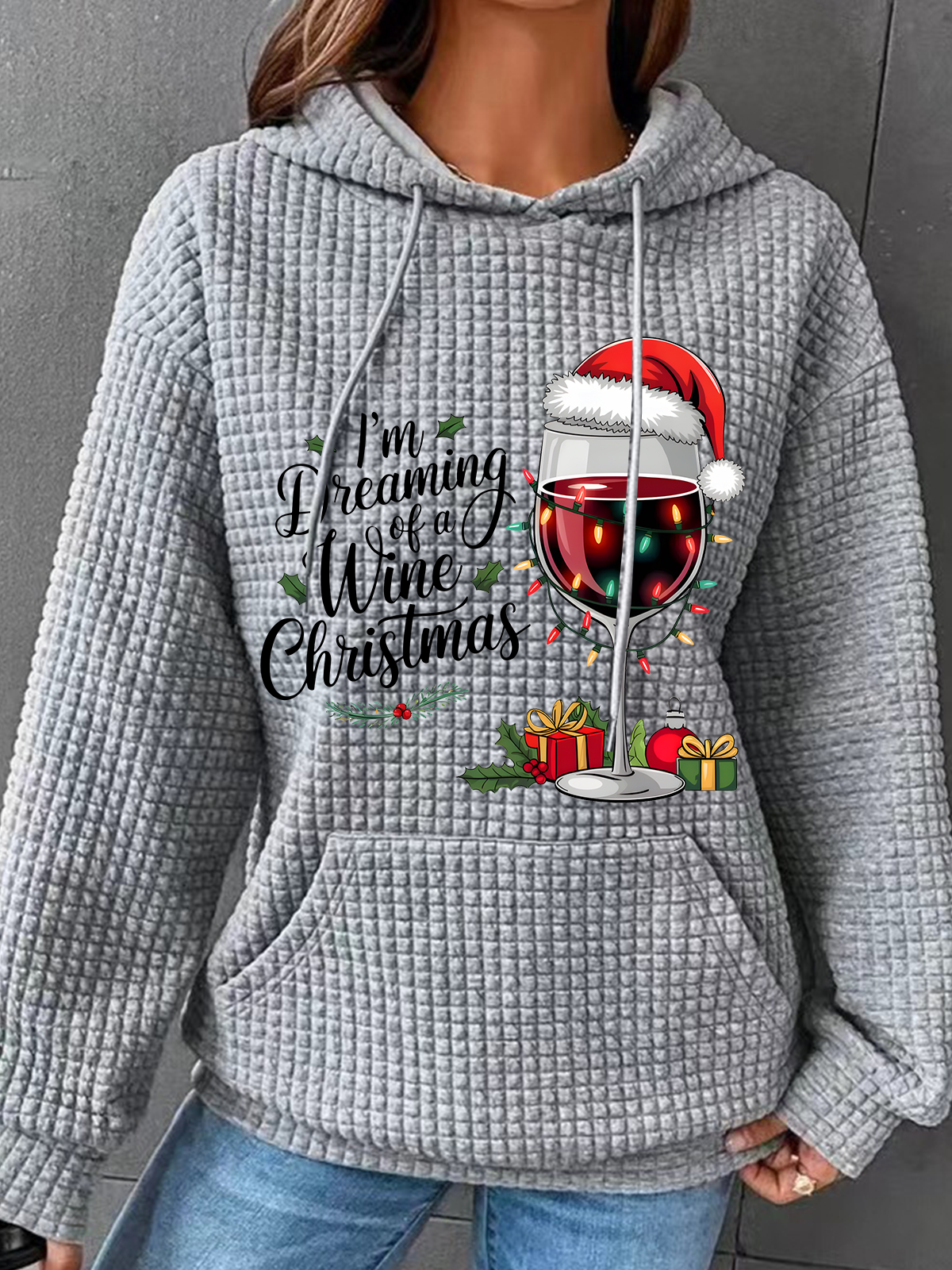 Wine Christmas Sweatshirt