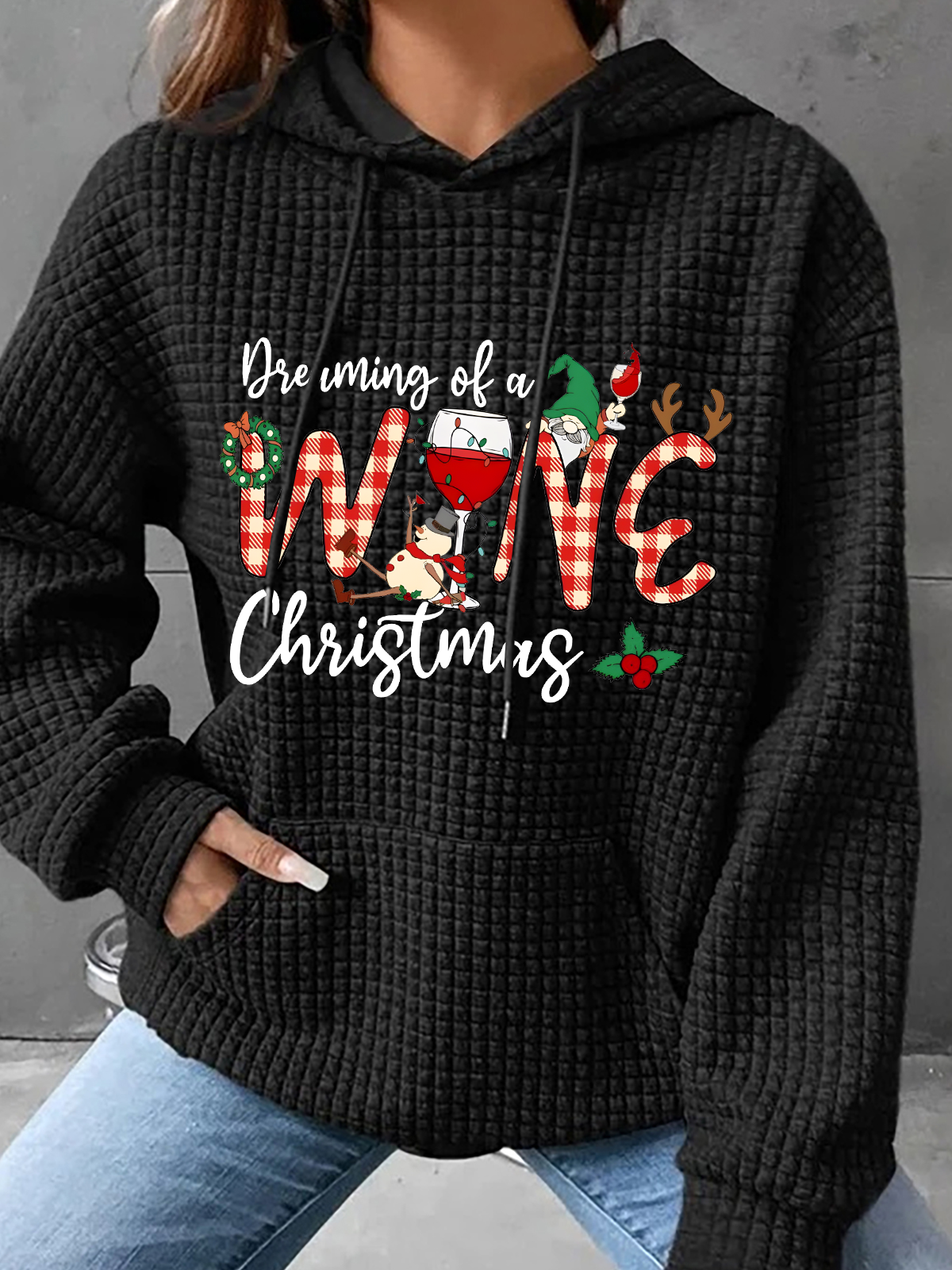 Dreaming Of A Wine Christmas Sweatshirt