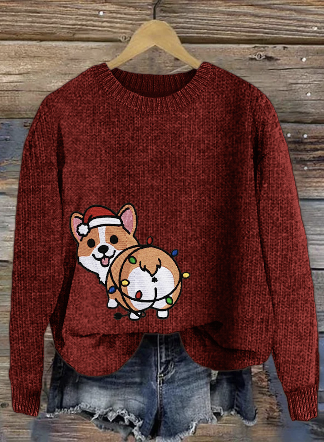 Christmas Cute Pet Dog Round Neck Sweater