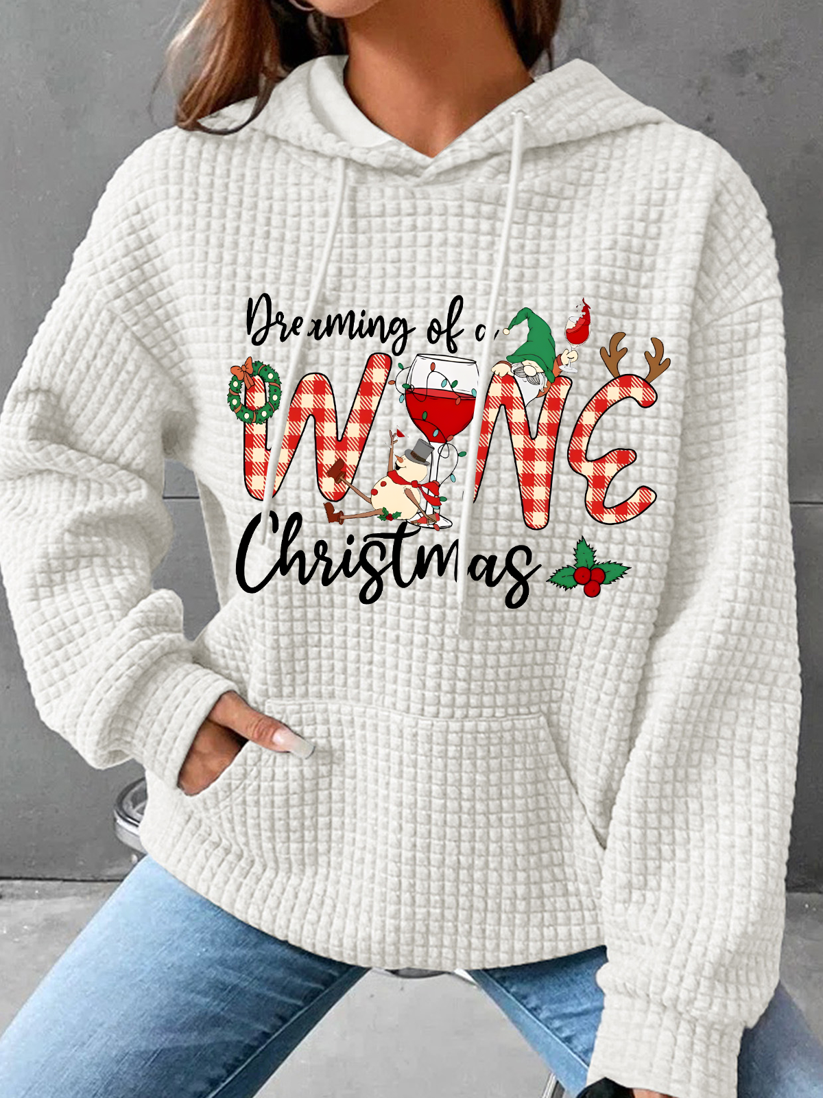 Dreaming Of A Wine Christmas Sweatshirt