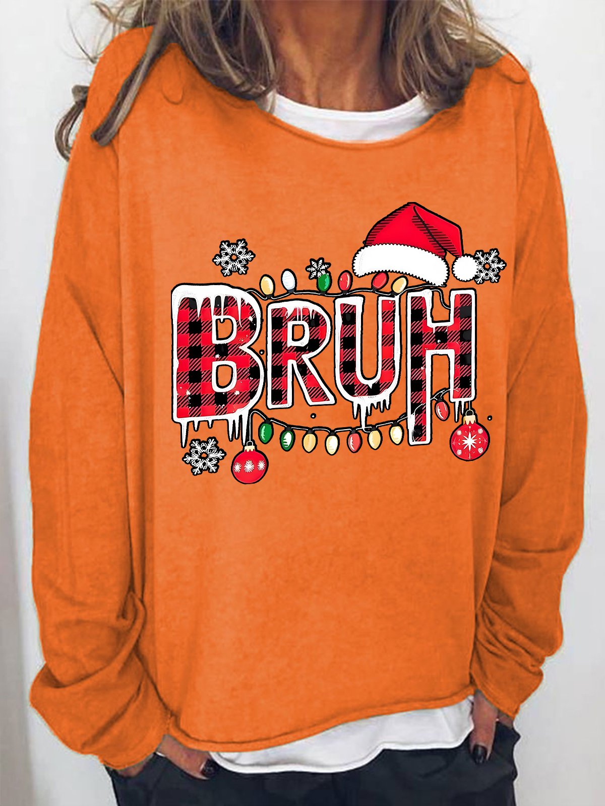 Bruh Christmas Casual Sweatshirt