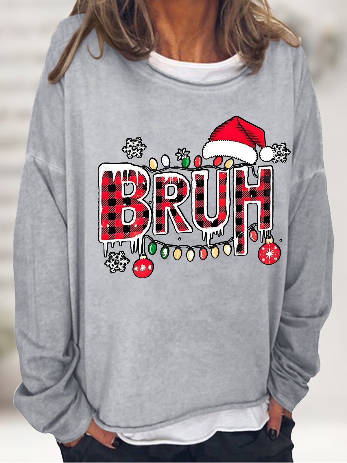 Bruh Christmas Casual Sweatshirt