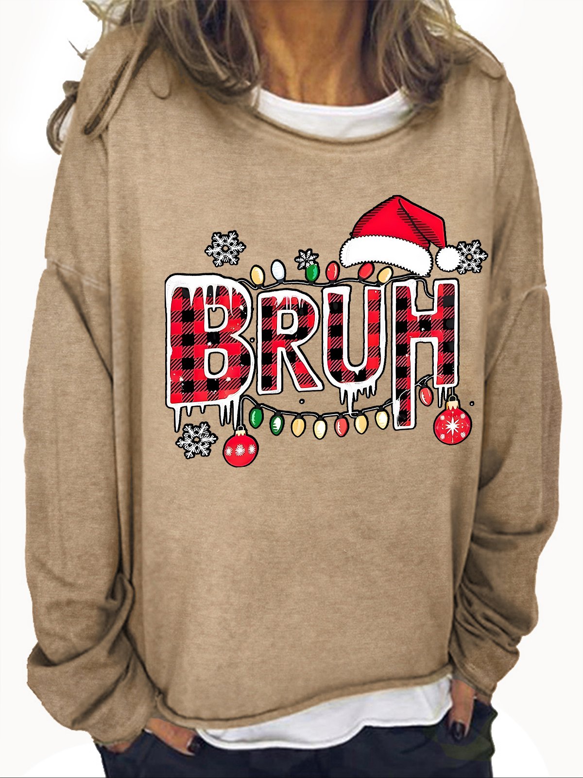 Bruh Christmas Casual Sweatshirt