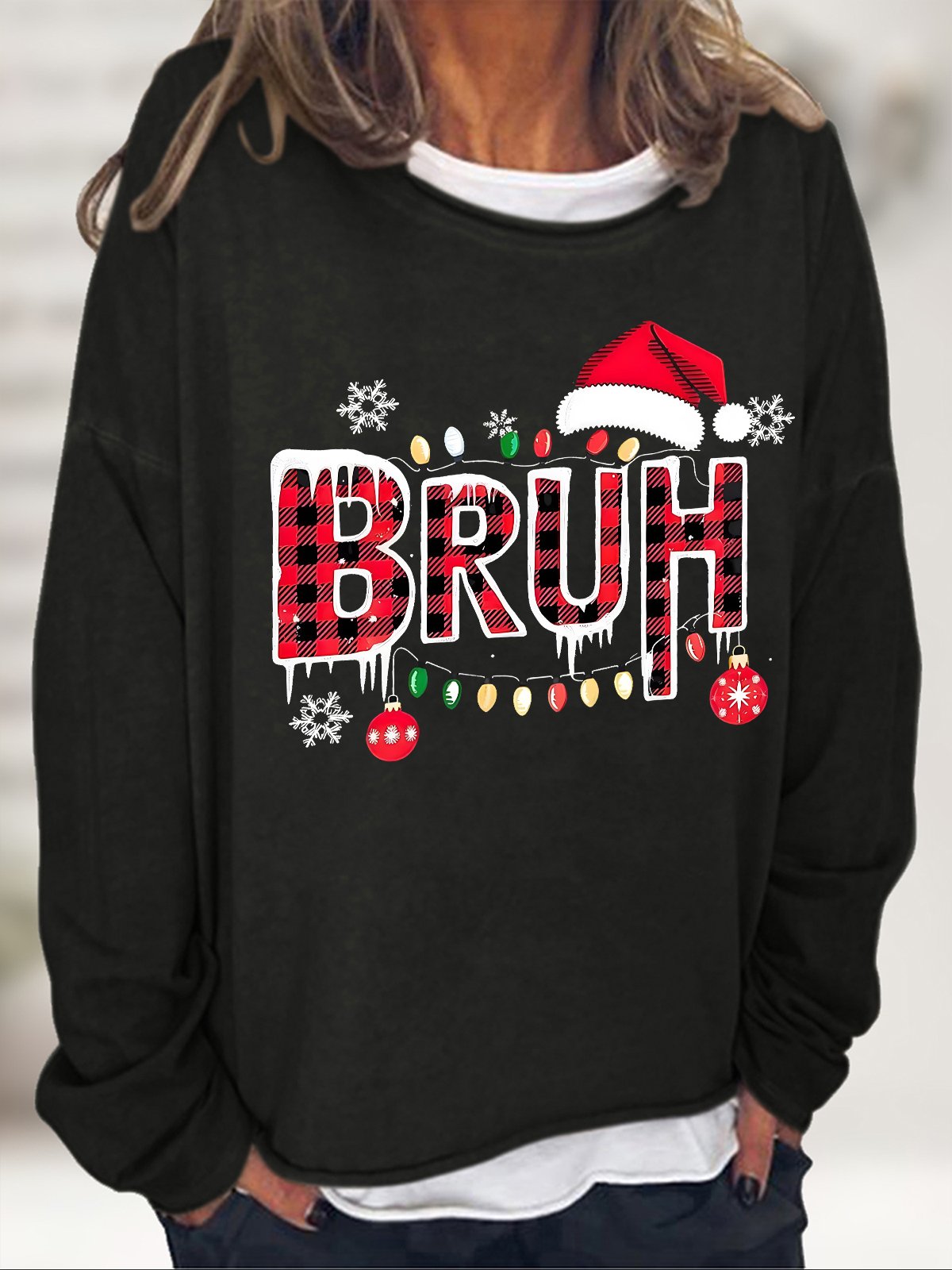 Bruh Christmas Casual Sweatshirt