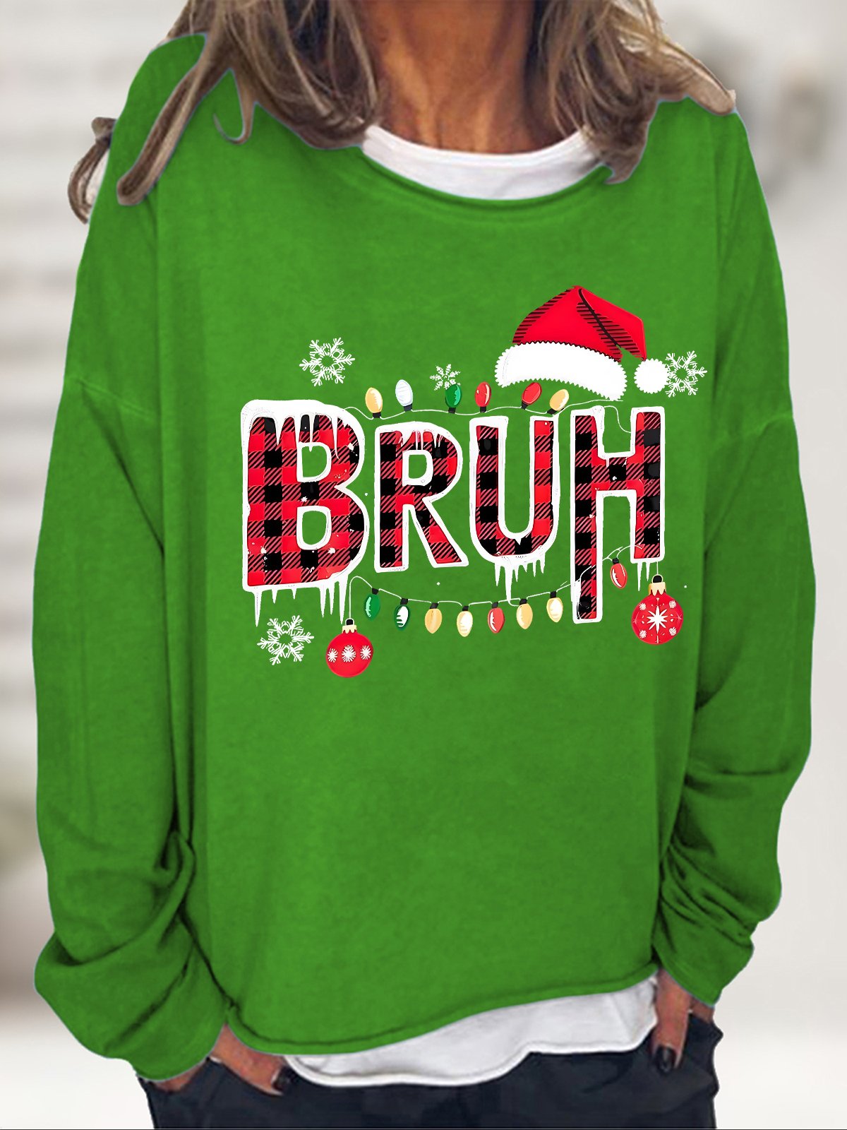 Bruh Christmas Casual Sweatshirt