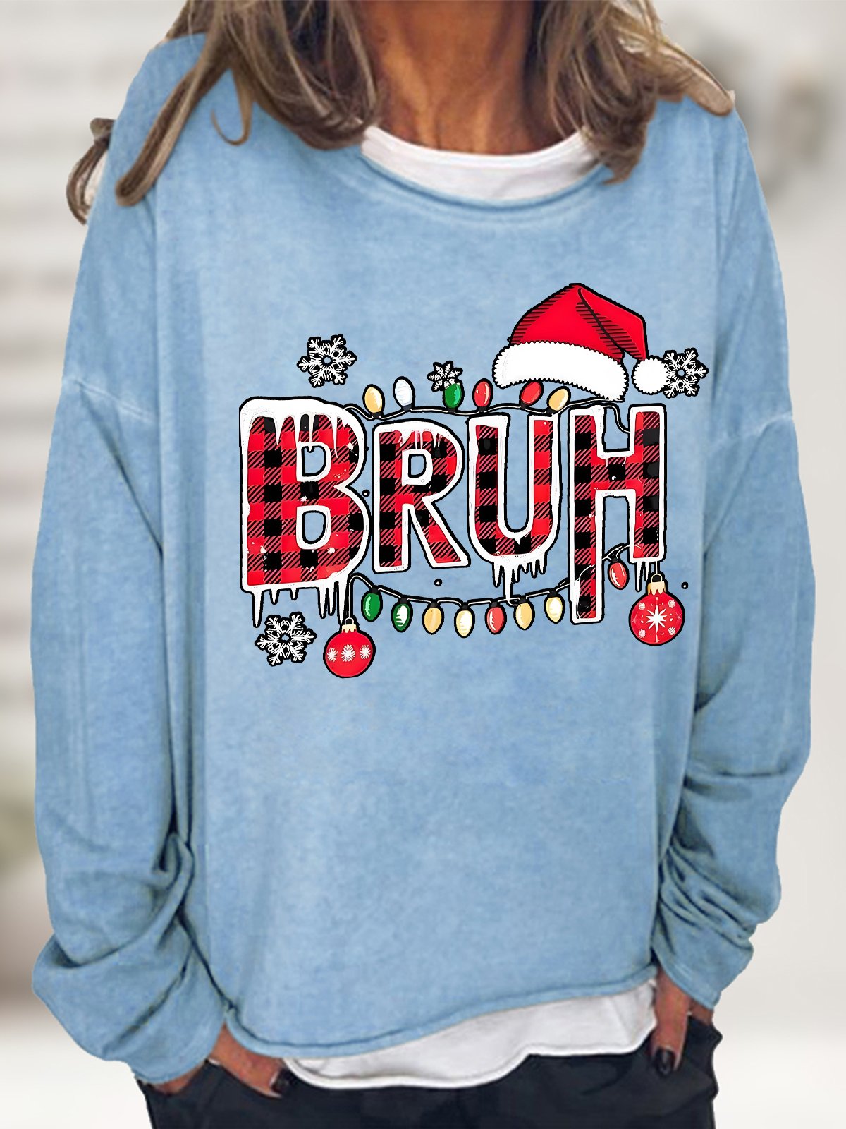 Bruh Christmas Casual Sweatshirt