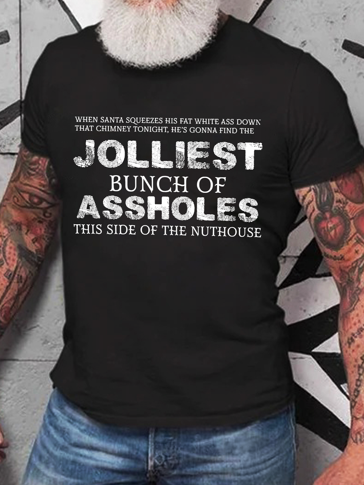 Jolliest Bunch Of Assholes Shirt This Side Of The Nuthouse Cotton T-Shirt