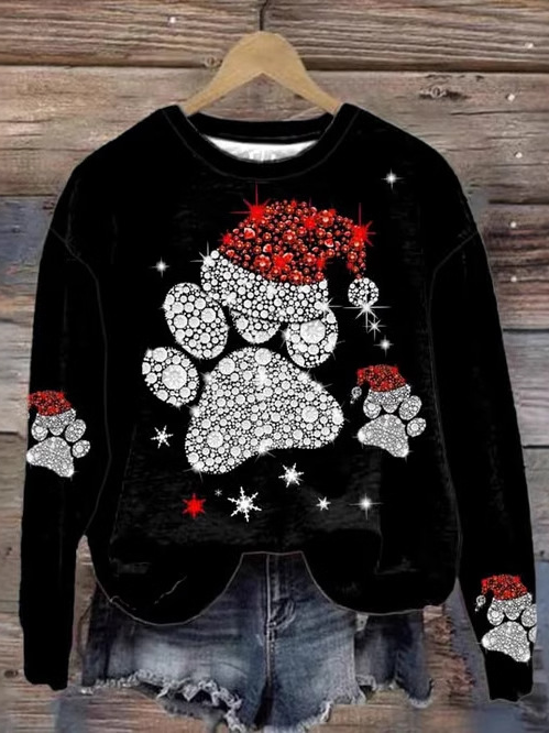 Casual Loose Christmas Sweatshirt