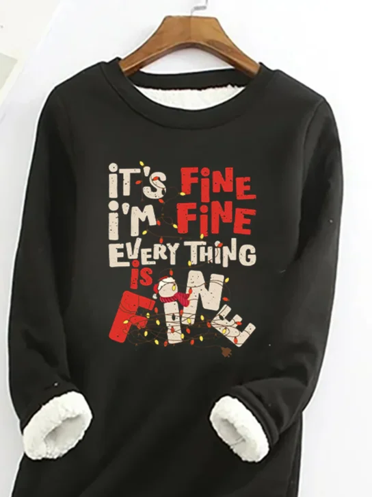 Casual Crew Neck Sweatshirt