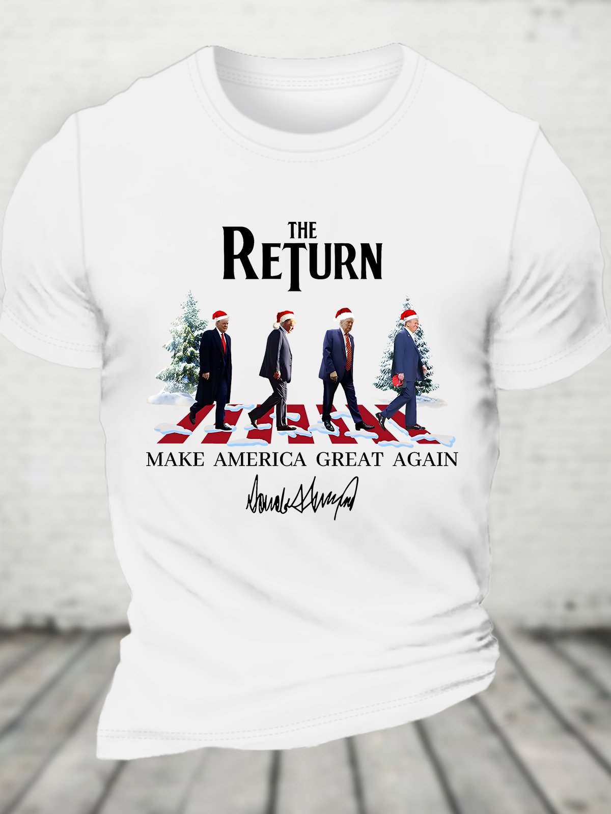 The Return MAGA Trump Christmas Cotton T-shirt