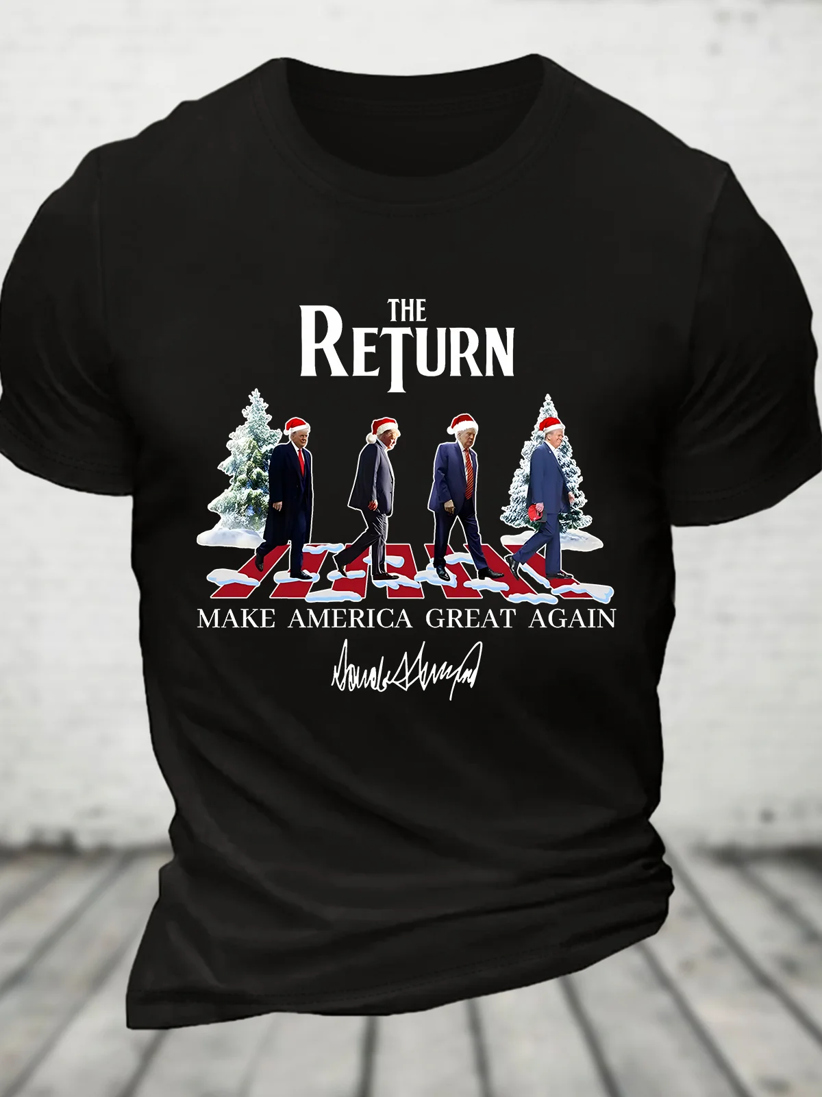 The Return MAGA Trump Christmas Cotton T-shirt