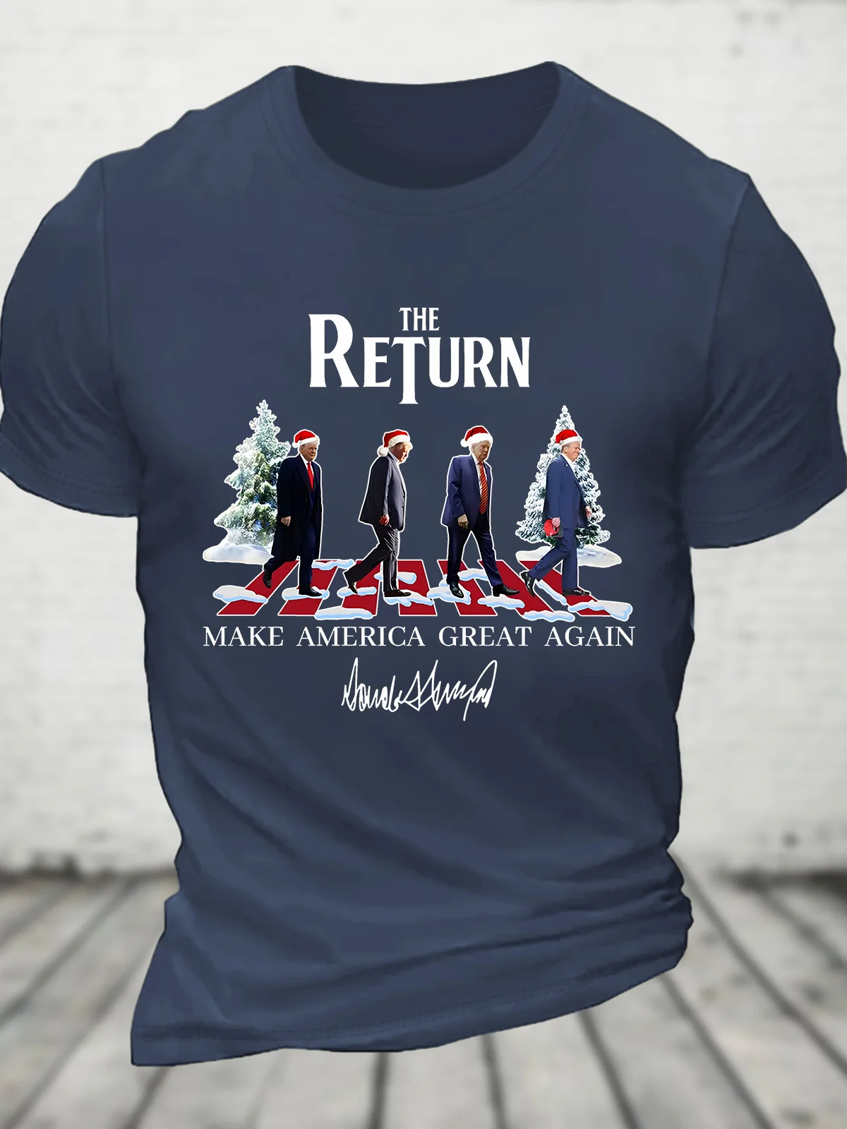 The Return MAGA Trump Christmas Cotton T-shirt