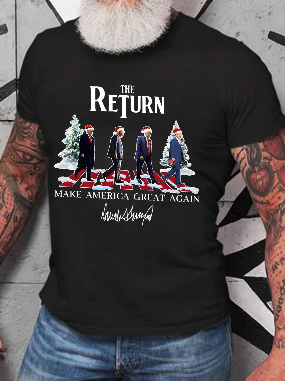 The Return MAGA Trump Christmas Cotton T-shirt