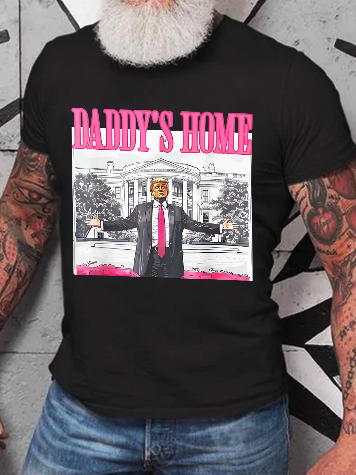 Take America Back, Daddy's Home Trump Cotton T-shirt