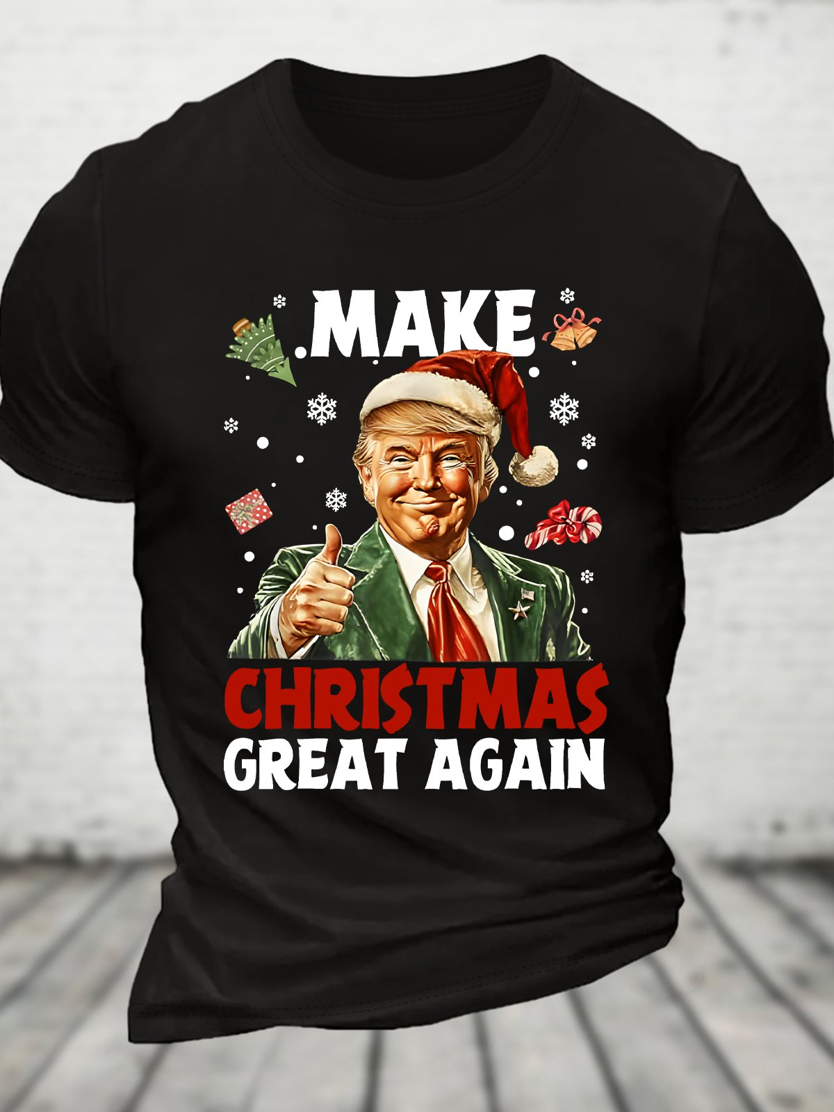 Make Christmas Great Again Cotton T-shirt