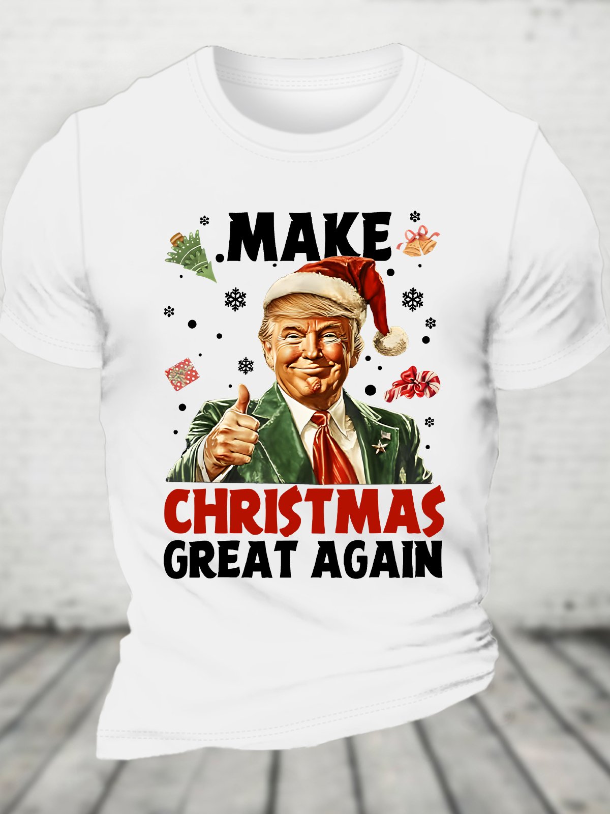 Make Christmas Great Again Cotton T-shirt