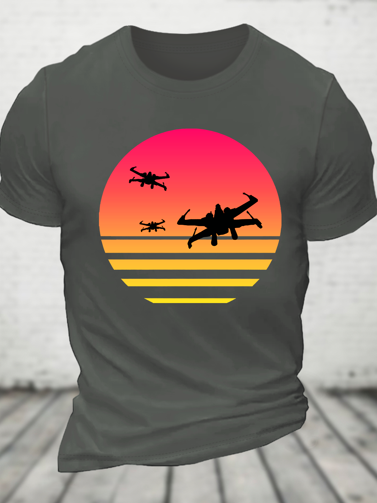 Sunset X-Wing Starfighter Cotton T-Shirt