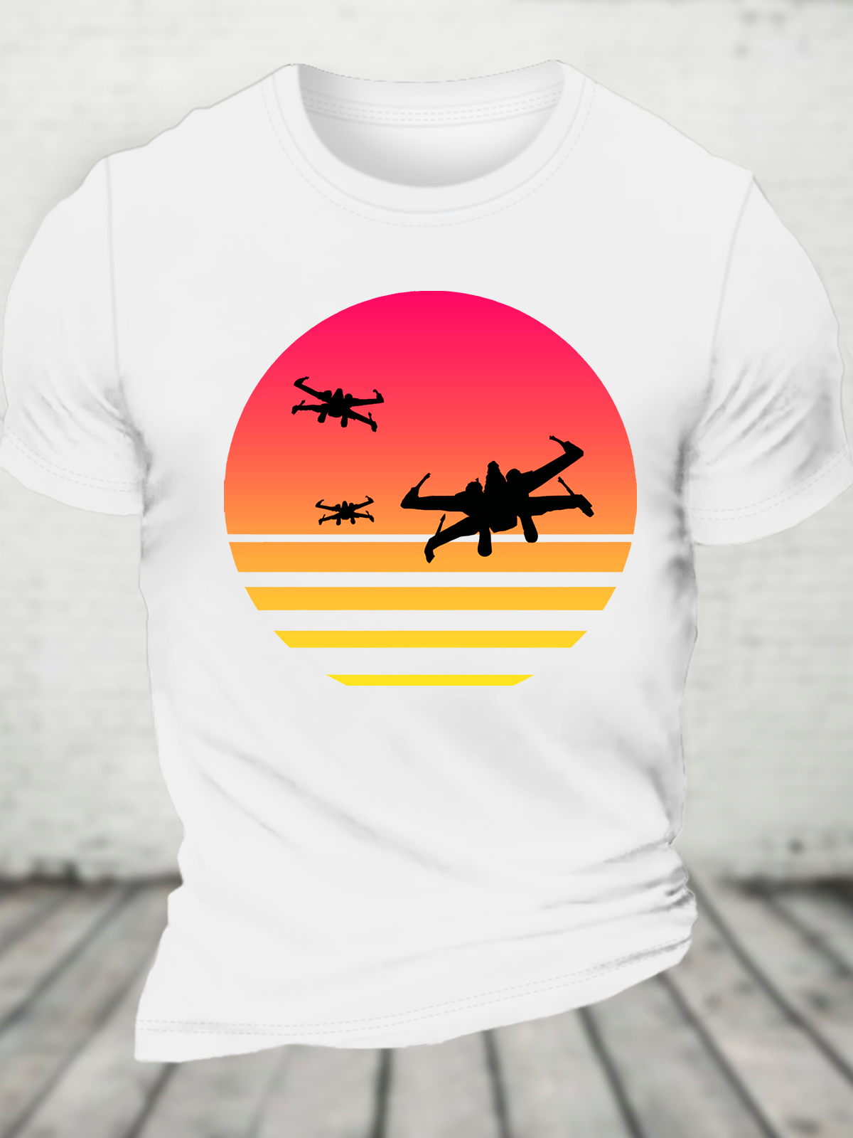 Sunset X-Wing Starfighter Cotton T-Shirt