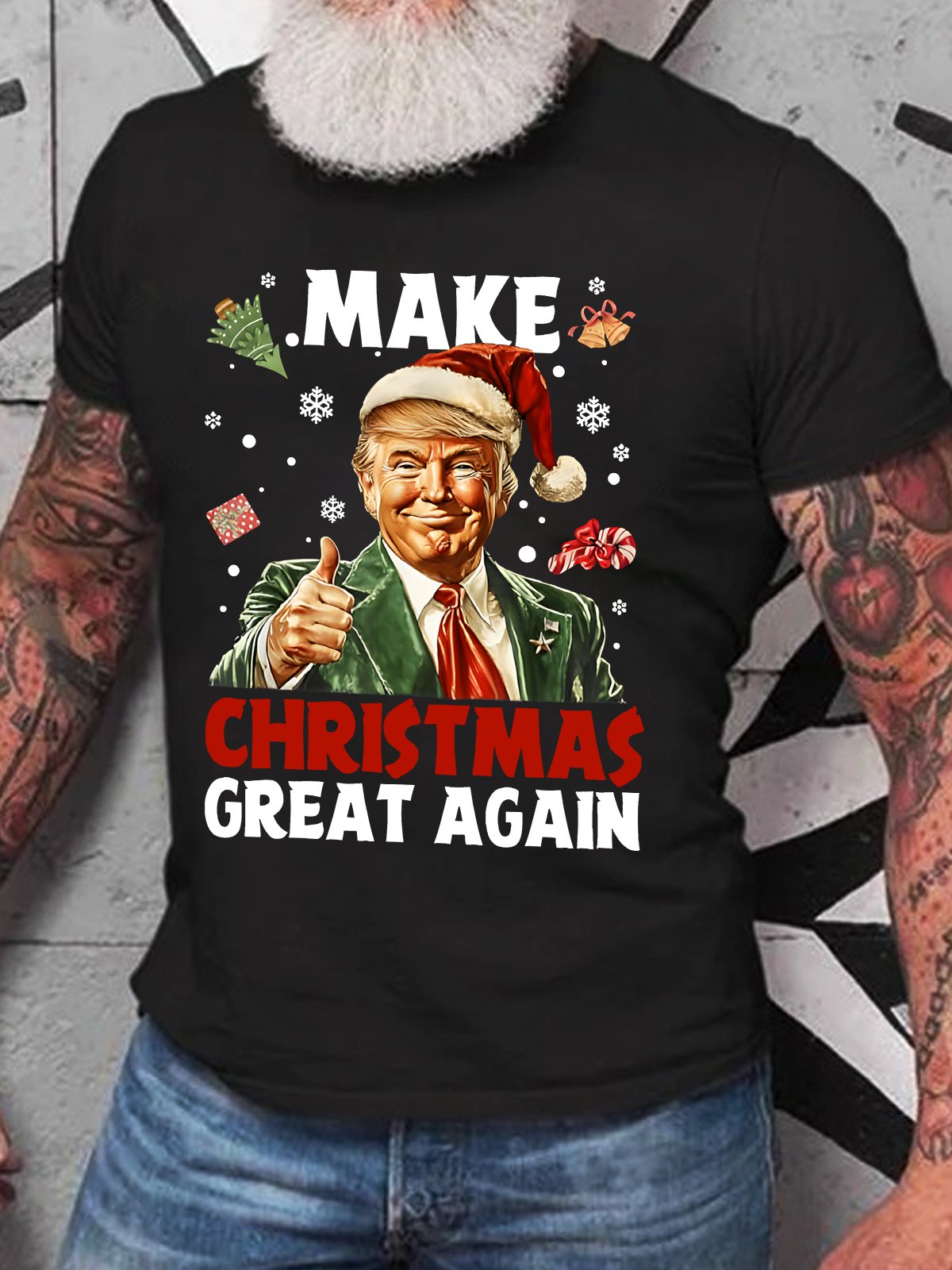 Make Christmas Great Again Cotton T-shirt