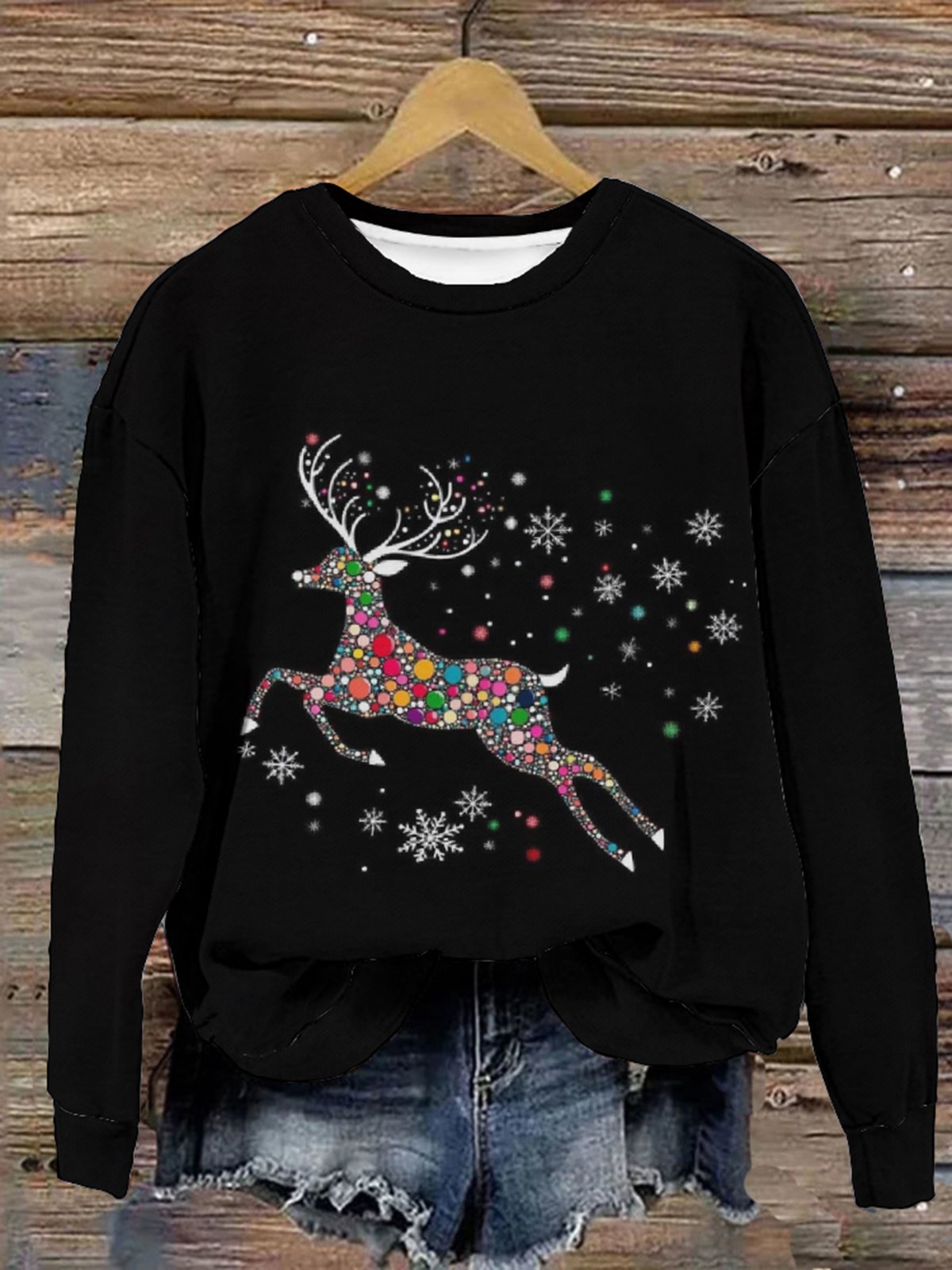 Gorgeous Christmas Reindeer Christmas Casual Sweatshirt