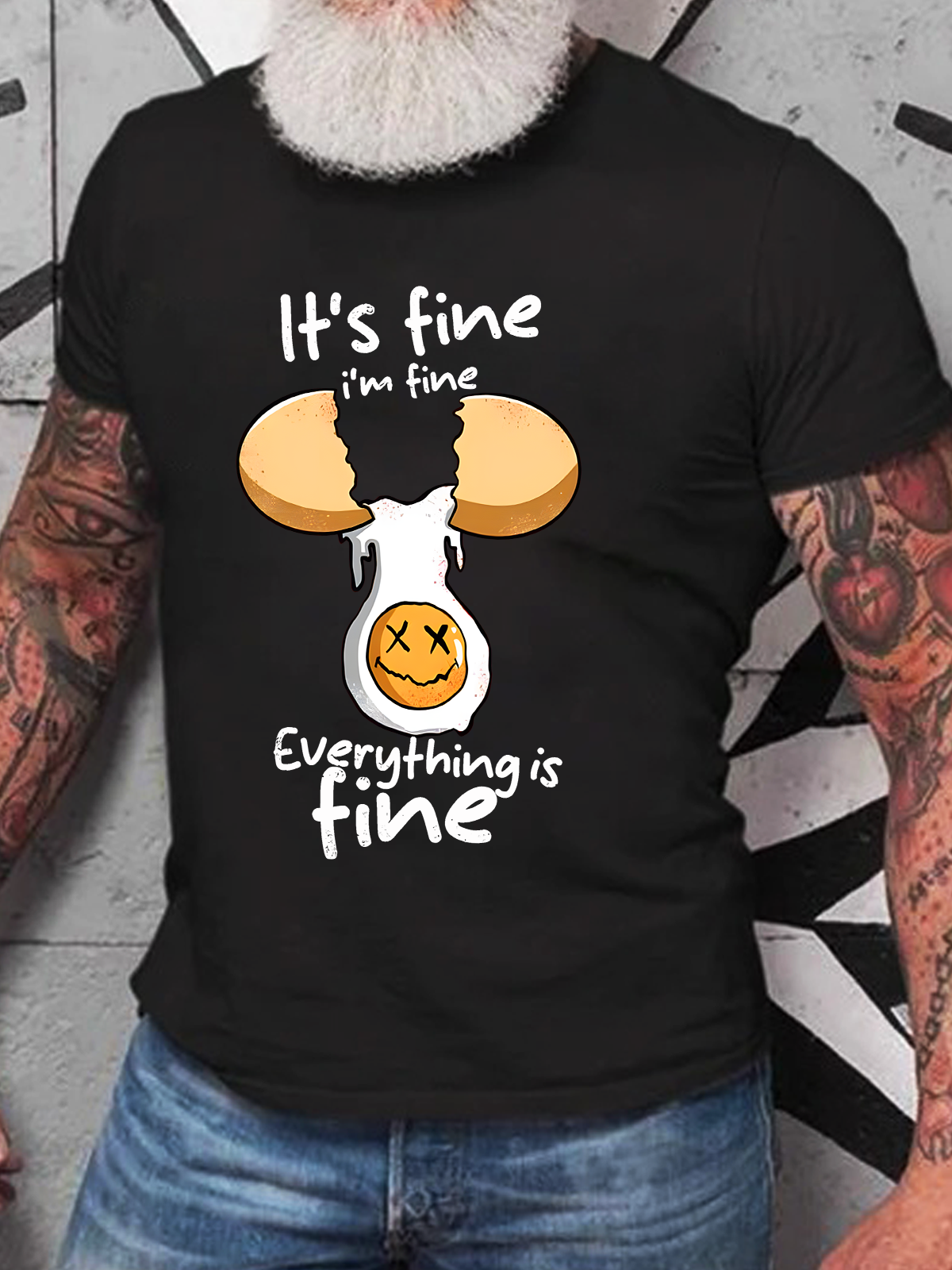 Everything Is Fine Cotton T-Shirt