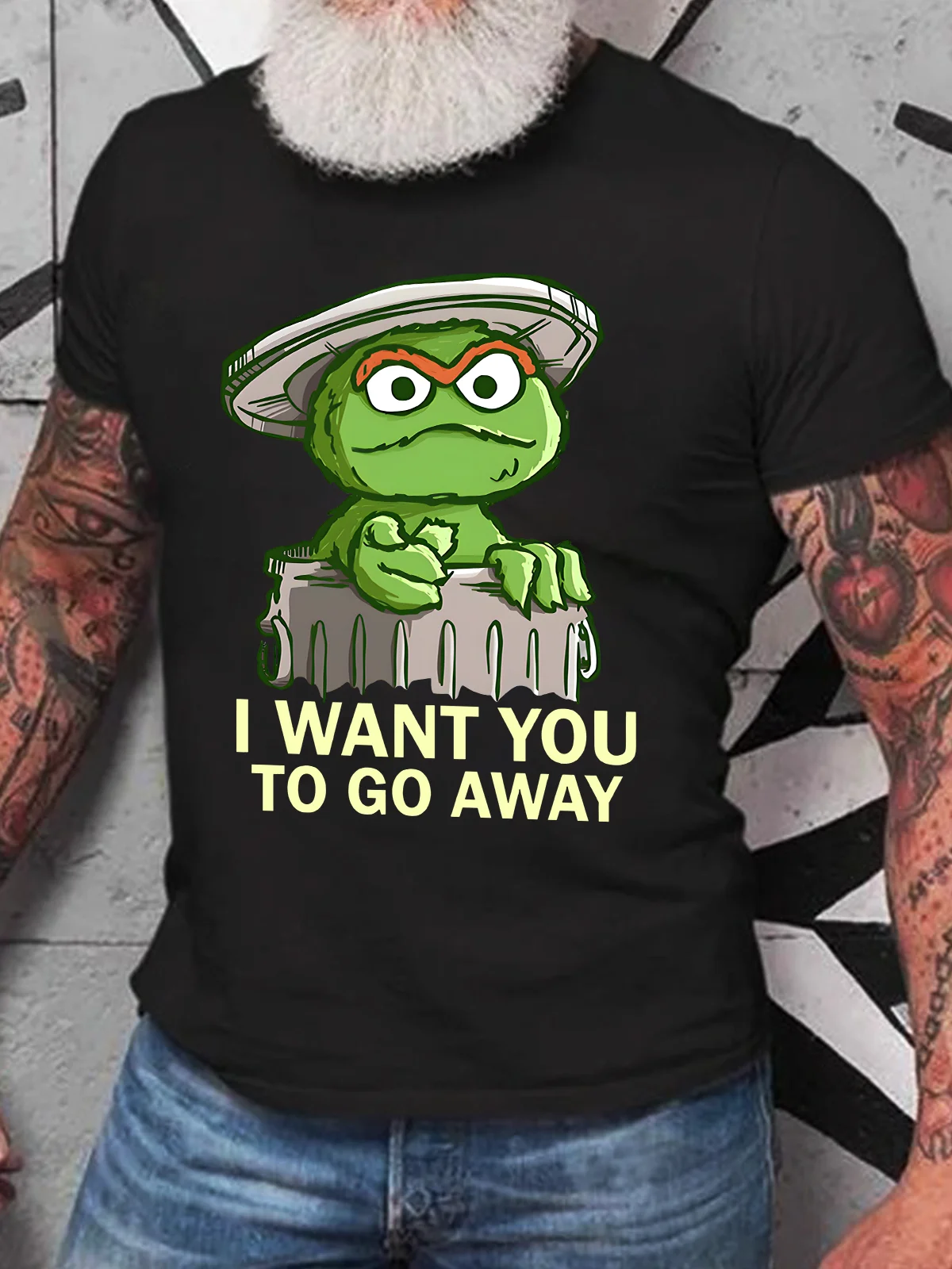 I Want You To Go Away Cotton T-Shirt