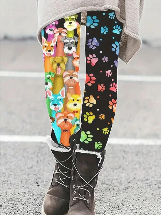 Dog Print Leggings