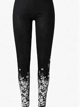 Print Casual Everyday Stretch Leggings