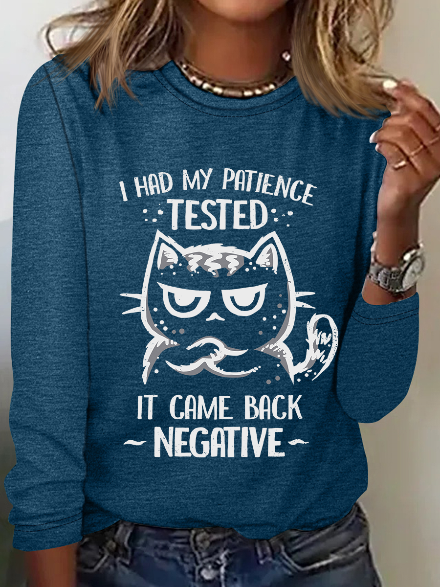 Patience Tested Casual Long Sleeve Shirt